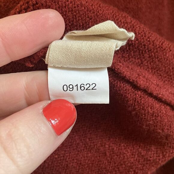 Soft Surroundings Rust Cable Knit Pullover Tunic Sweater Size Large - Picture 9 of 9